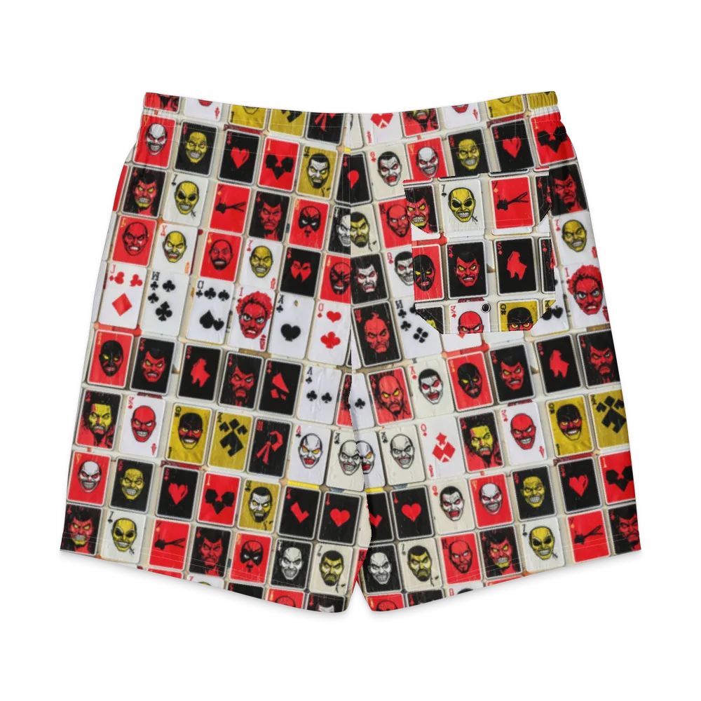 Devil’s Deck on Men's Board Shorts — Back
