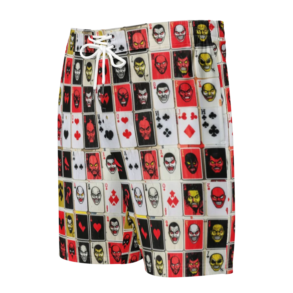 Devil’s Deck on Men's Board Shorts — Front