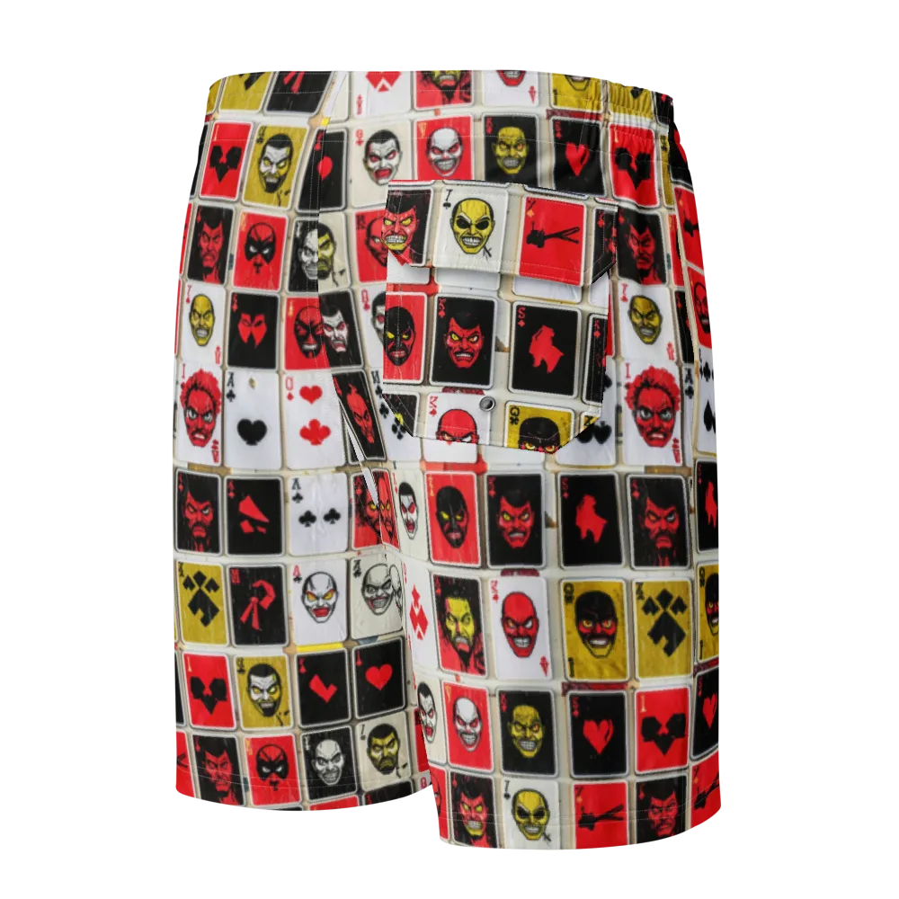 Devil’s Deck on Men's Board Shorts — Back