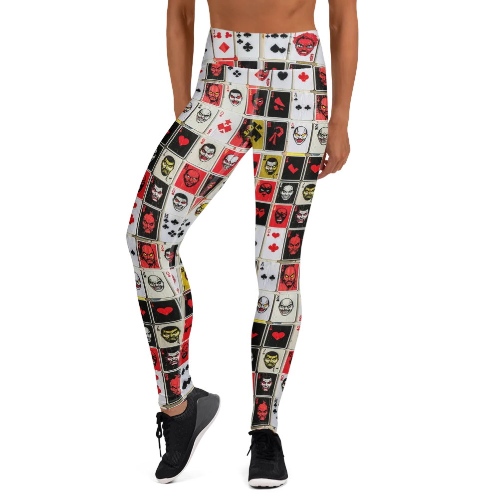 Devil’s Deck on Yoga Leggings — Front