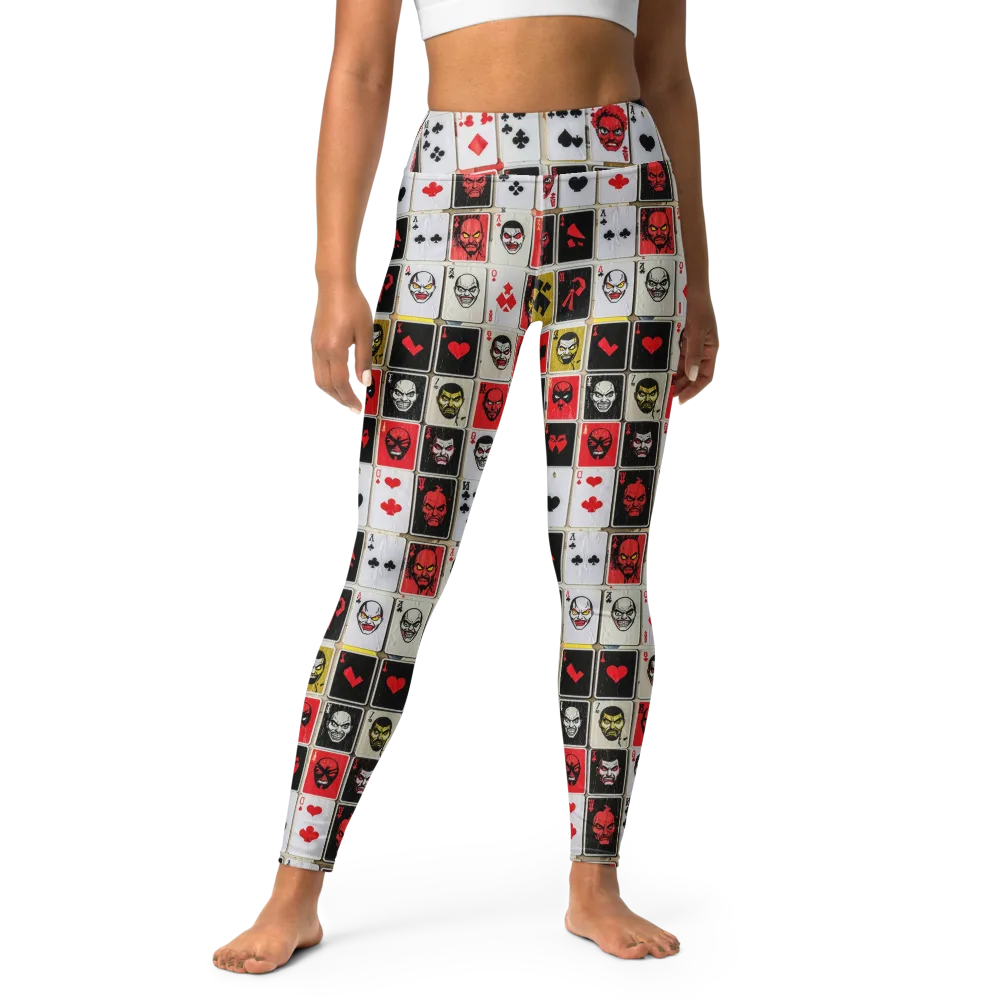Devil’s Deck on Yoga Leggings — Front