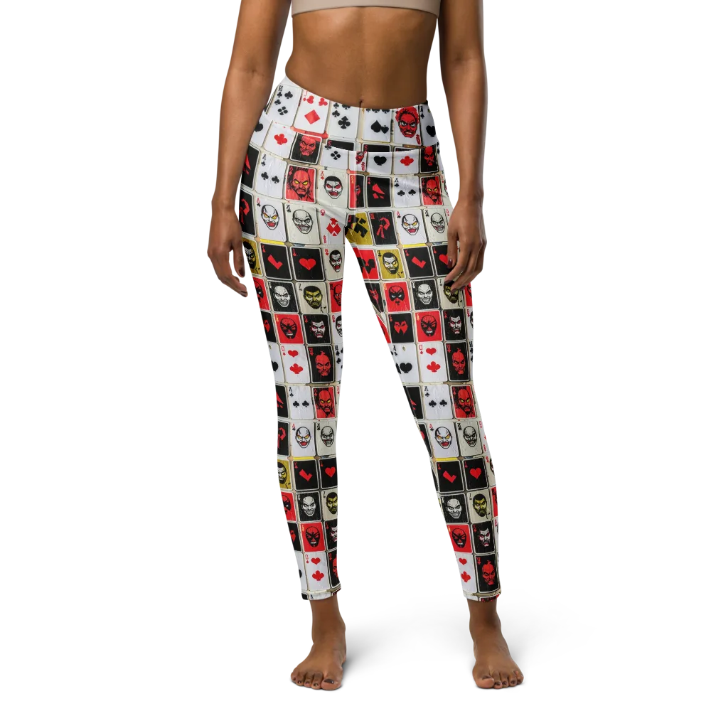 Devil’s Deck on Yoga Leggings — Front