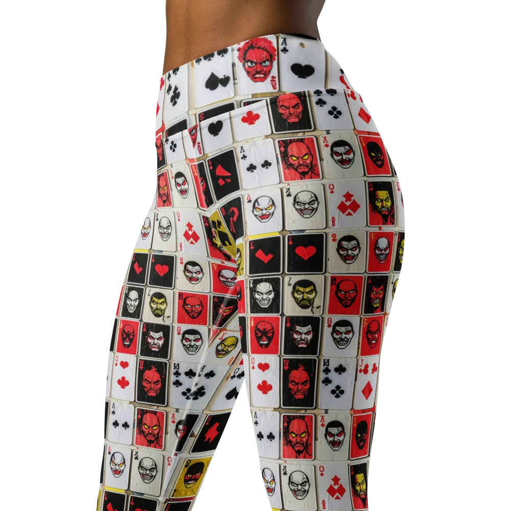 Devil’s Deck on Yoga Leggings — Left Front