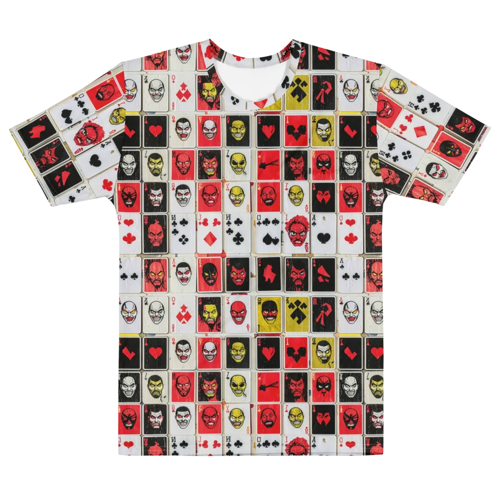 Devil’s Deck on Men's Cotton Crew Neck T-Shirt — Front
