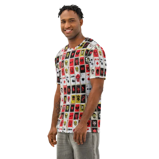 Devil’s Deck on a Men's Cotton Crew Neck T-Shirt