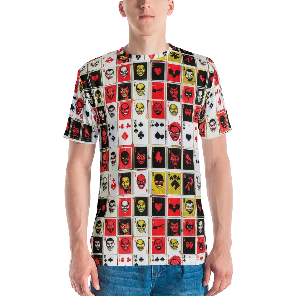 Devil’s Deck on Men's Crew Neck T-Shirt — Front