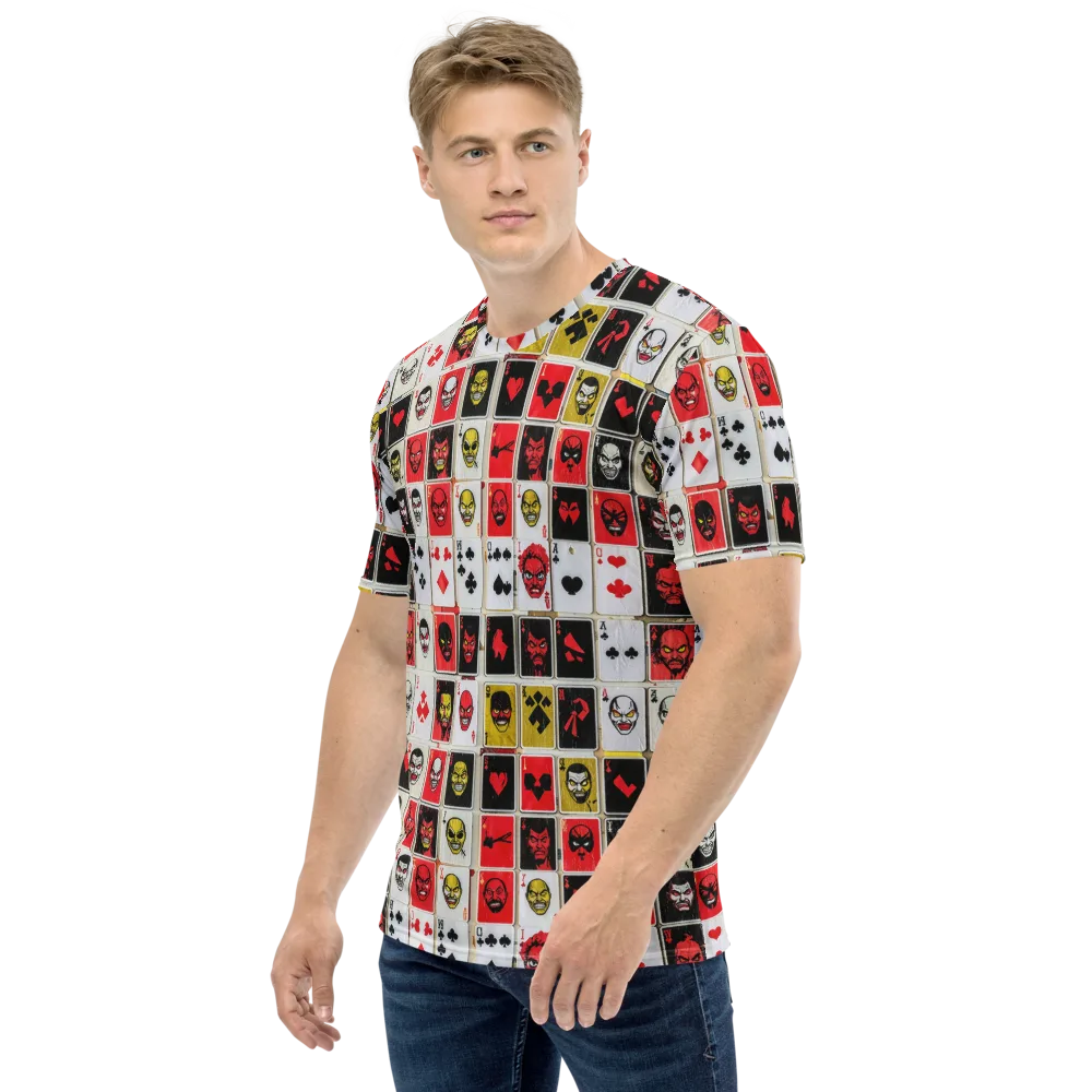Devil’s Deck on Men's Crew Neck T-Shirt — Left