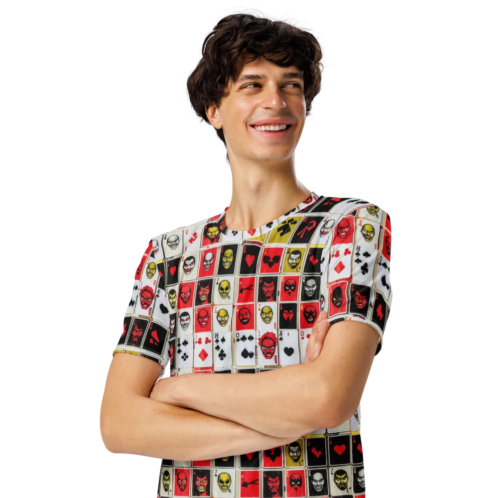 Devil’s Deck on Men's Crew Neck T-Shirt — Left Front