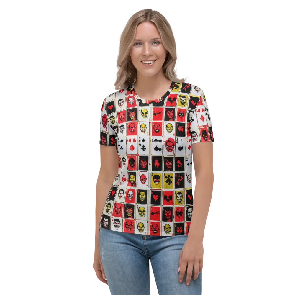 Devil’s Deck on Women's Crew Neck T-Shirt — Front