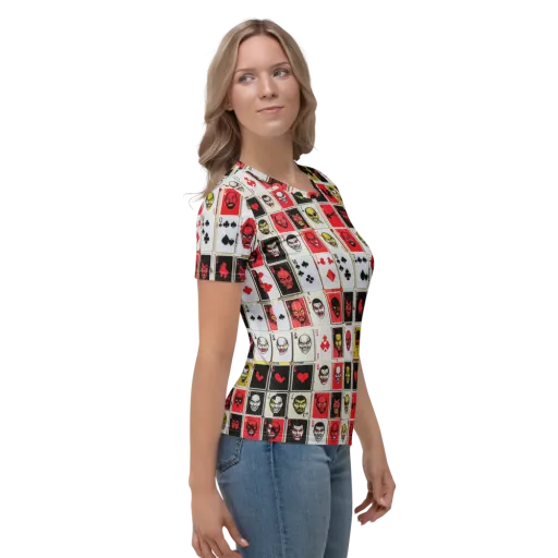 Devil’s Deck on a Women's Crew Neck T-Shirt