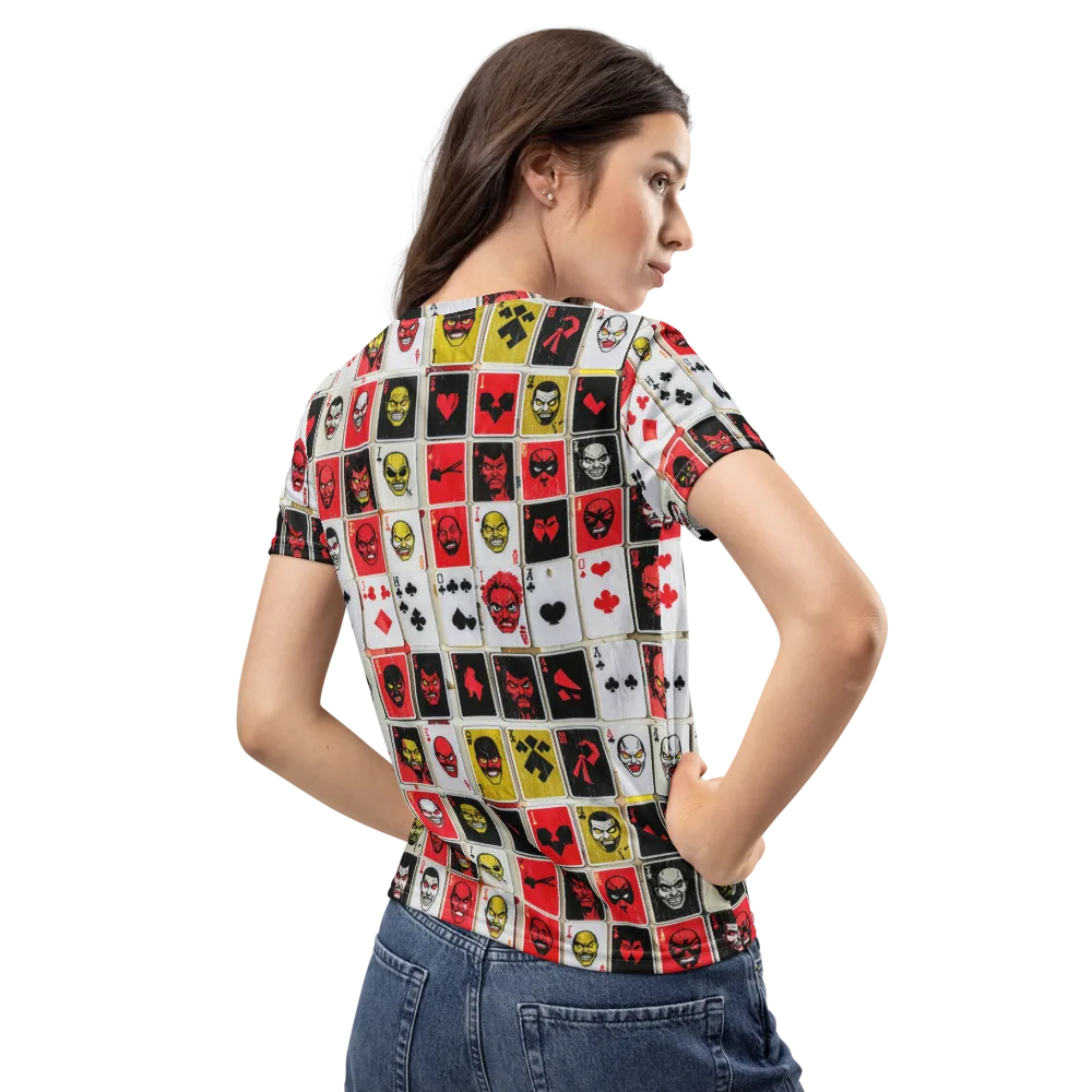 Devil’s Deck on Women's Crew Neck T-Shirt — Back