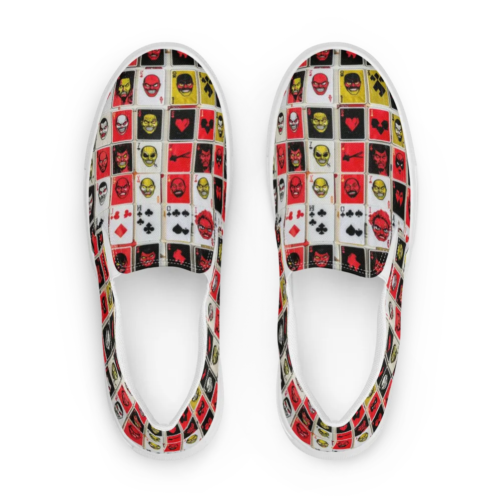 Devil’s Deck on Men's Slip-On Canvas Shoes — Front
