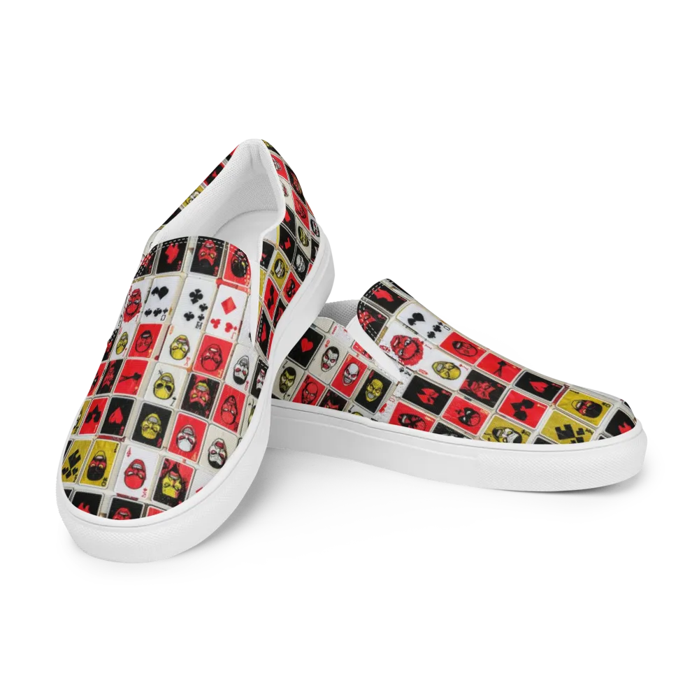 Devil’s Deck on Men's Slip-On Canvas Shoes — Left Front