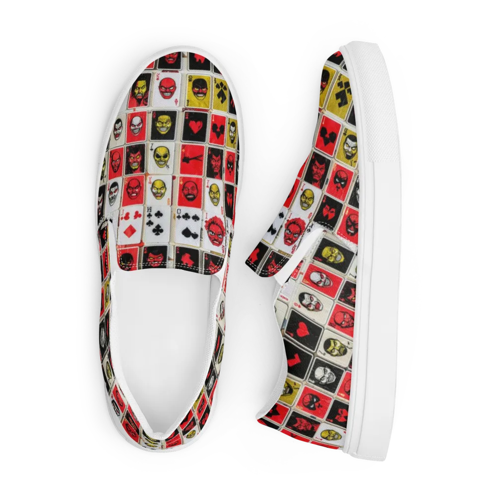 Devil’s Deck on Men's Slip-On Canvas Shoes — Front