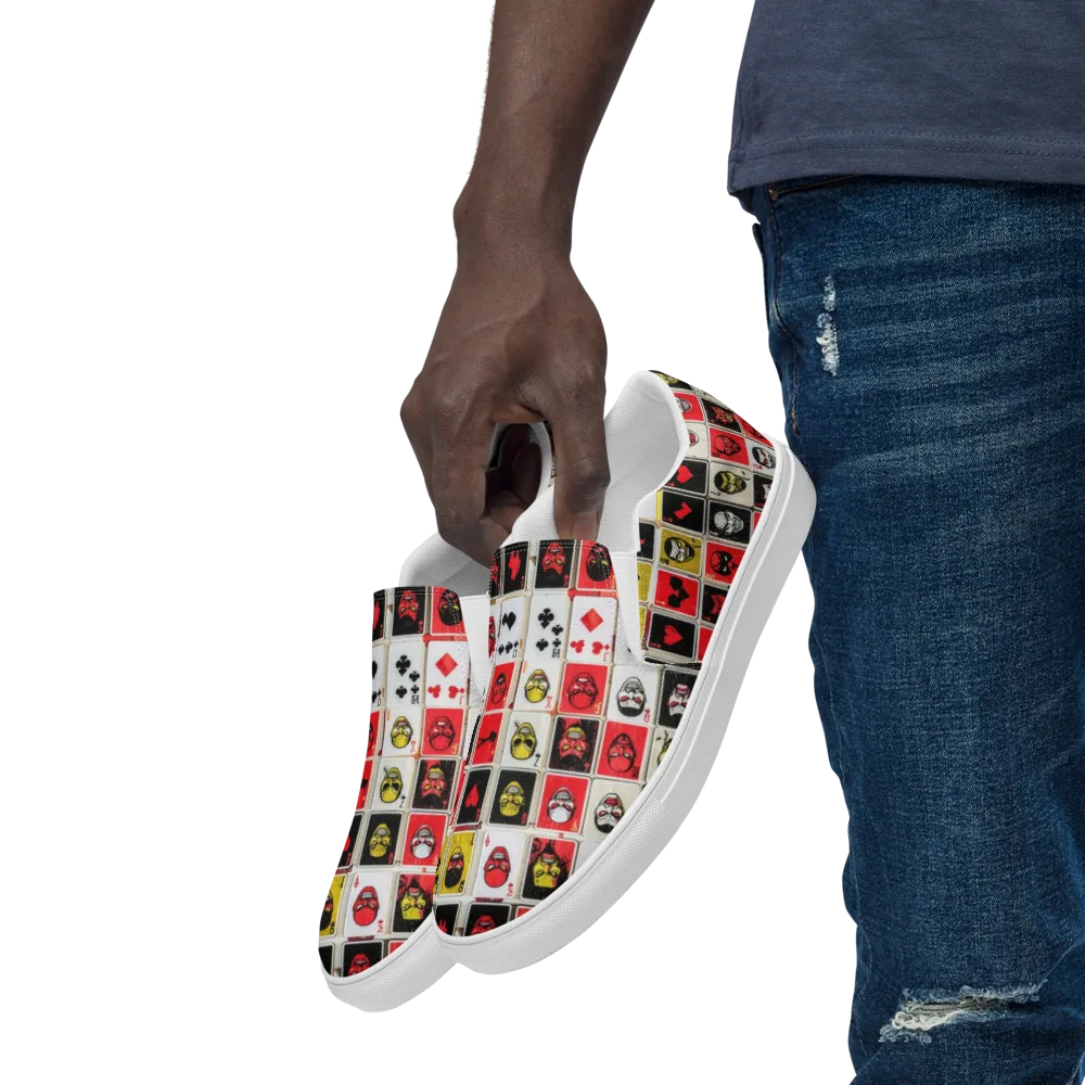 Devil’s Deck on Men's Slip-On Canvas Shoes — Left Front