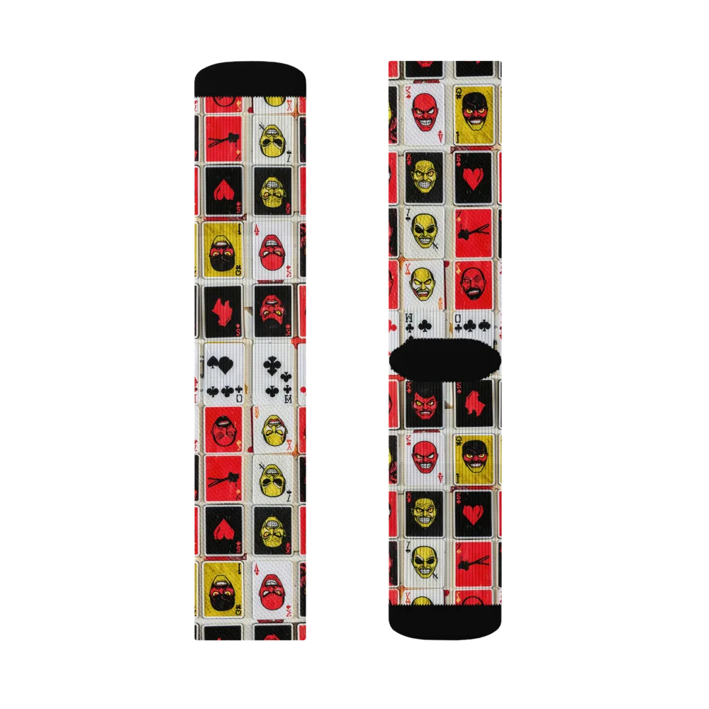 Devil’s Deck on Socks — Left Sock