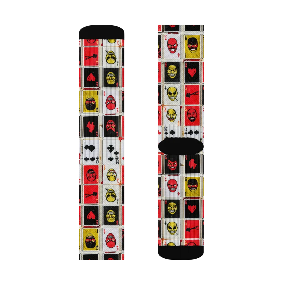 Devil’s Deck on Socks — Right Sock