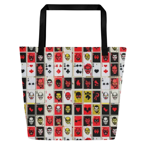 Devil’s Deck on a Large Tote Bag W/ Pocket