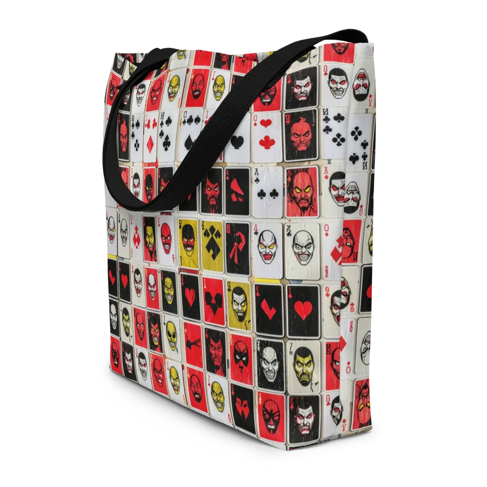 Devil’s Deck on Large Tote Bag W/ Pocket — Front