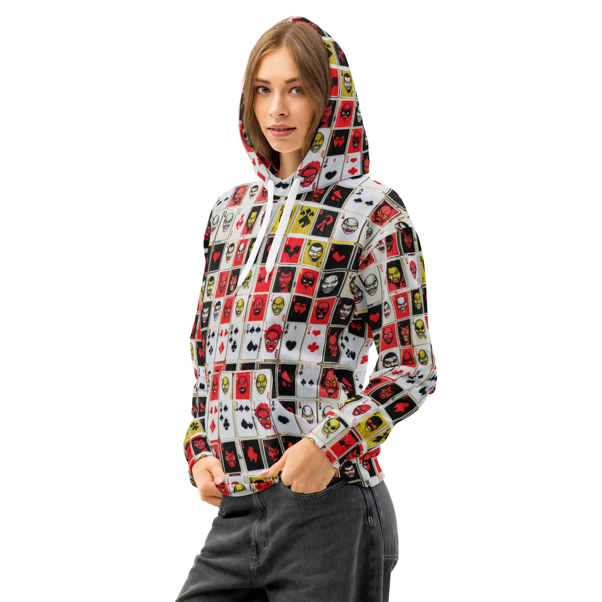 Devil’s Deck on Cotton Hoodie — Left Front