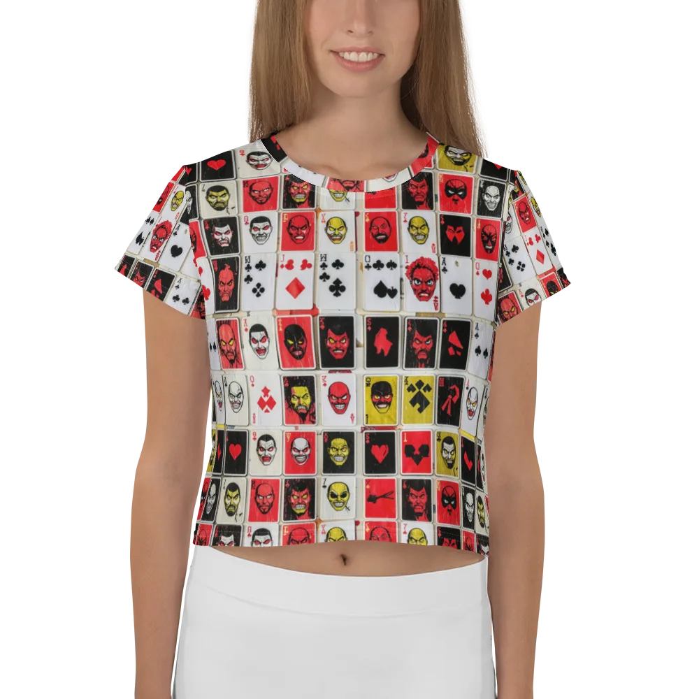 Devil’s Deck on Crop Tee — Front