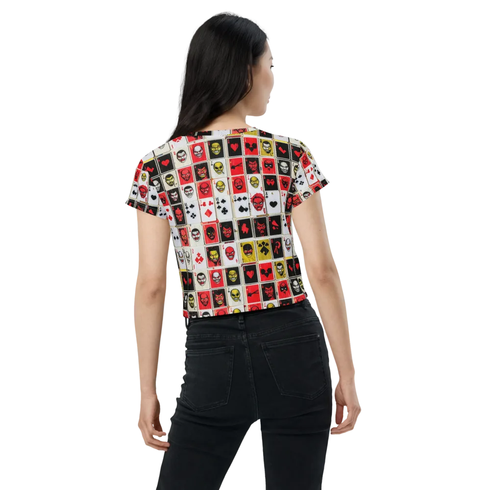 Devil’s Deck on Crop Tee — Back