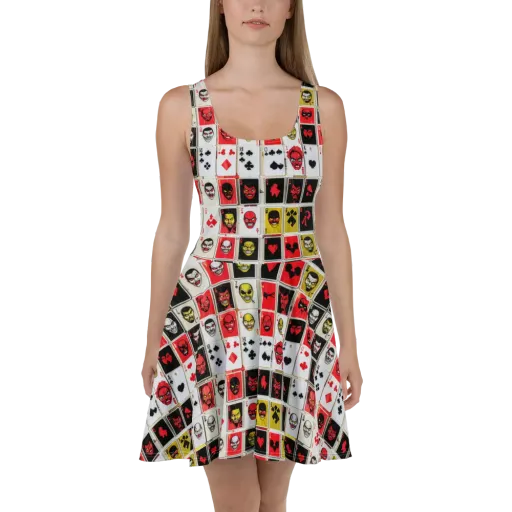 Devil’s Deck on a Skater Dress