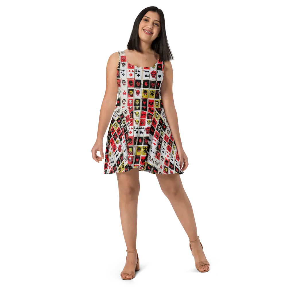 Devil’s Deck on Skater Dress — Front