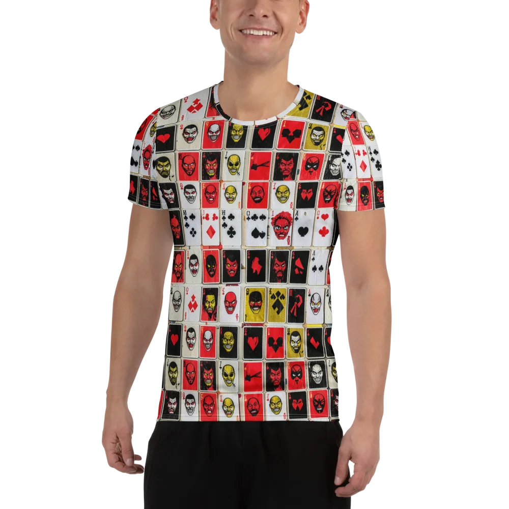 Devil’s Deck on Men's Athletic T-Shirt — Front