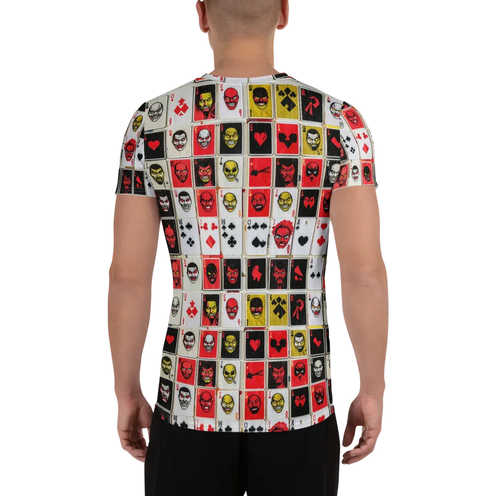 Devil’s Deck on Men's Athletic T-Shirt — Back