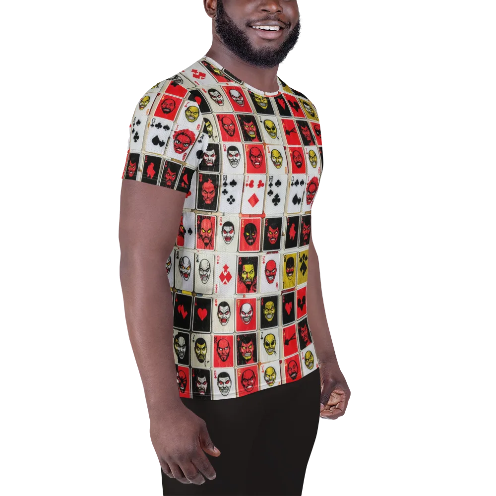 Devil’s Deck on Men's Athletic T-Shirt — Right