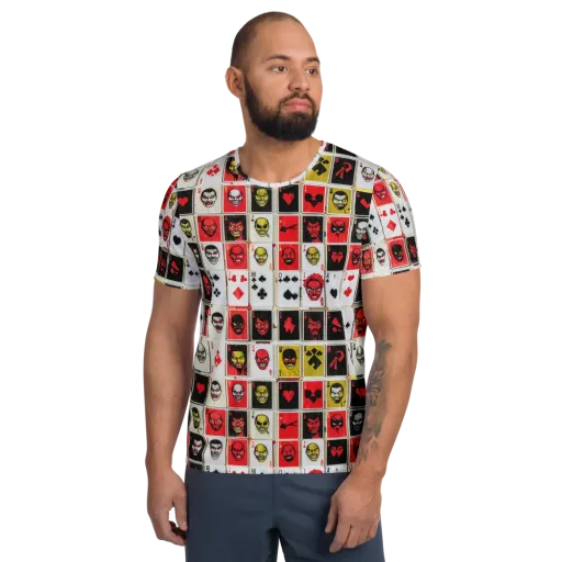 Devil’s Deck on a Men's Athletic T-Shirt
