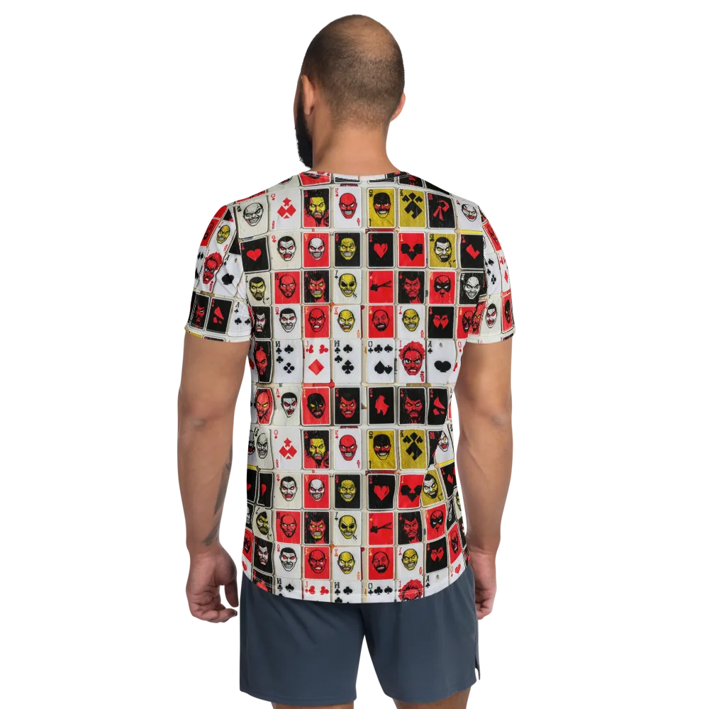 Devil’s Deck on Men's Athletic T-Shirt — Back