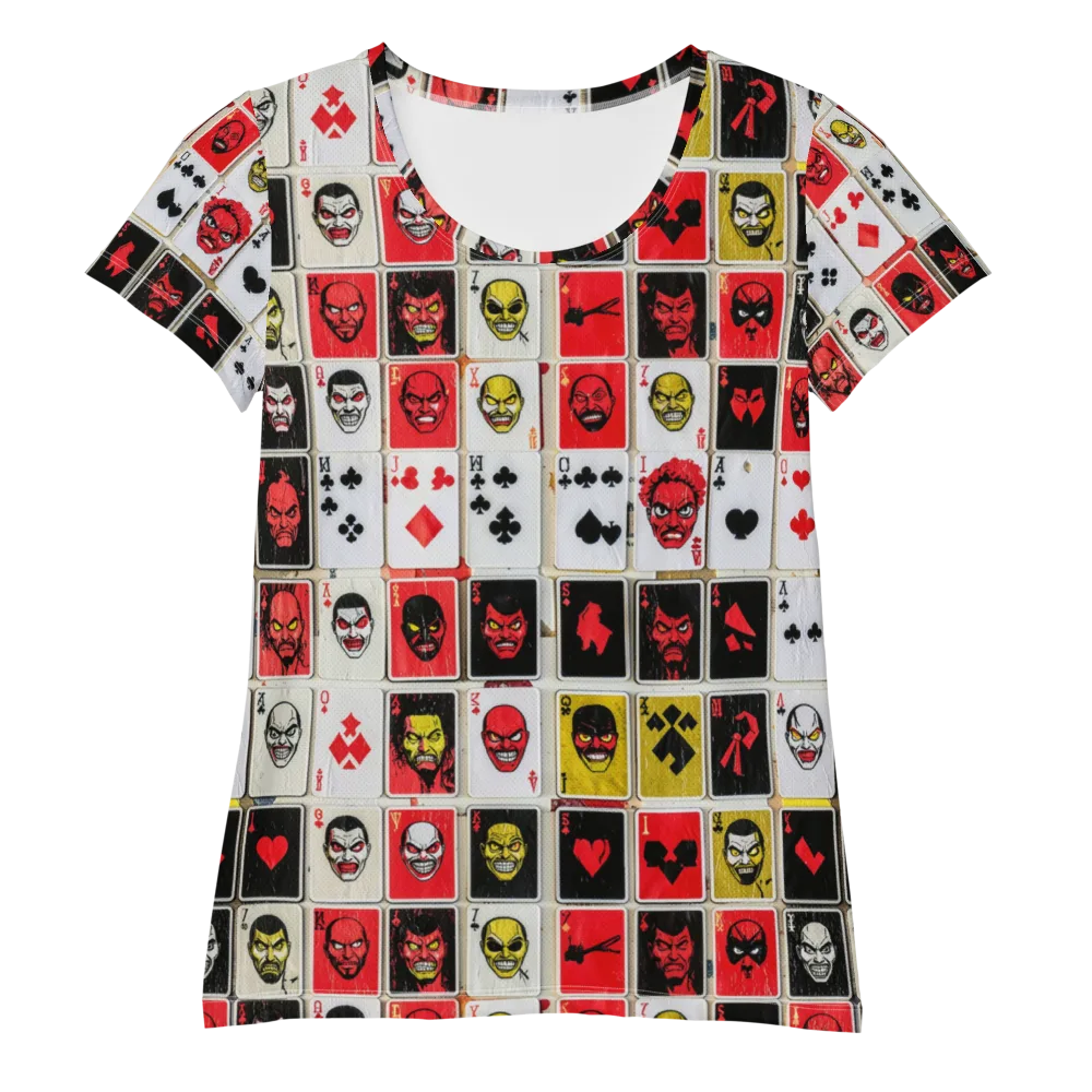 Devil’s Deck on Women's Athletic T-Shirt — Front