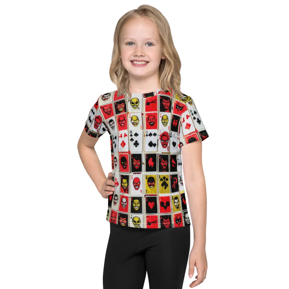Devil’s Deck on Kids Crew Neck T-Shirt — Front