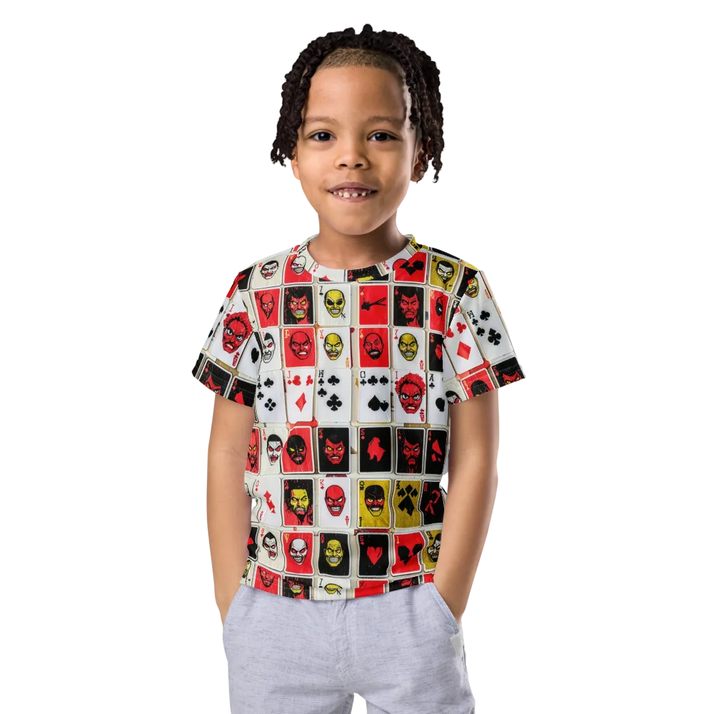 Devil’s Deck on Kids Crew Neck T-Shirt — Front