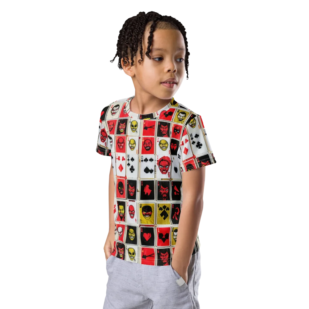 Devil’s Deck on Kids Crew Neck T-Shirt — Left Front