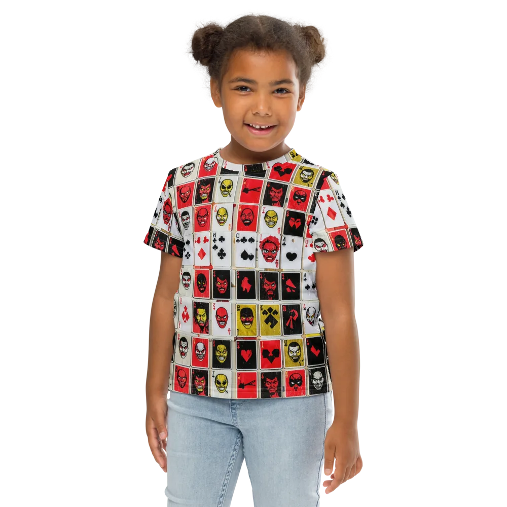 Devil’s Deck on Kids Crew Neck T-Shirt — Front