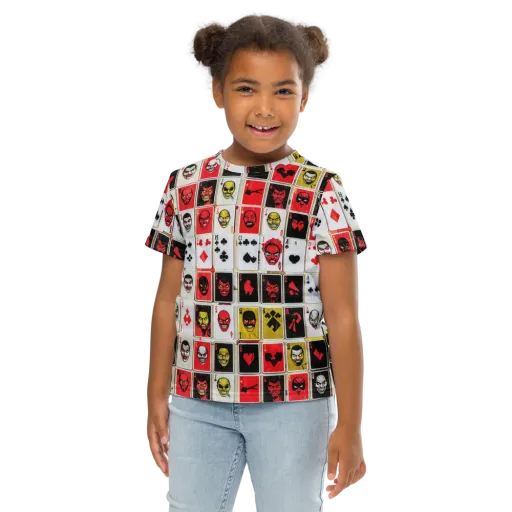 Devil’s Deck on a Kids Crew Neck T-Shirt