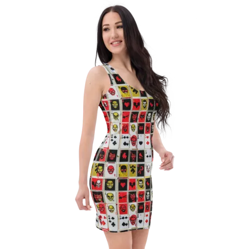 Devil’s Deck on a Bodycon Dress