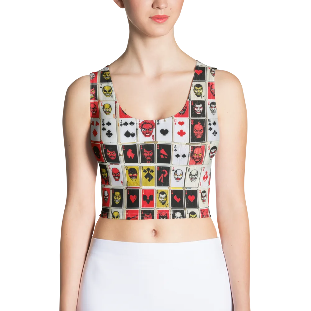 Devil’s Deck on Crop Top — Front