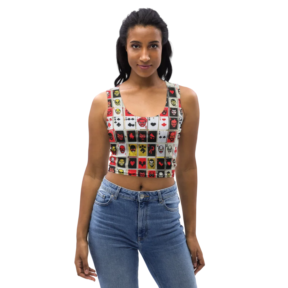 Devil’s Deck on Crop Top — Front