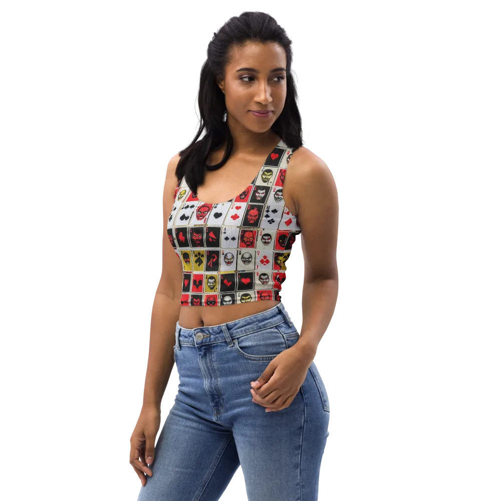 Devil’s Deck on Crop Top — Left Front