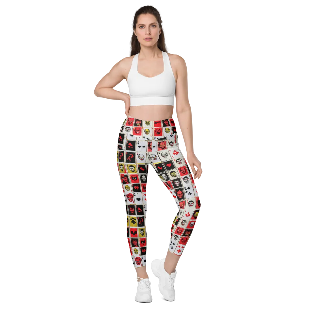 Devil’s Deck on Leggings with Pockets — Front