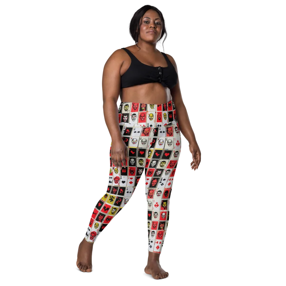 Devil’s Deck on Leggings with Pockets — Front
