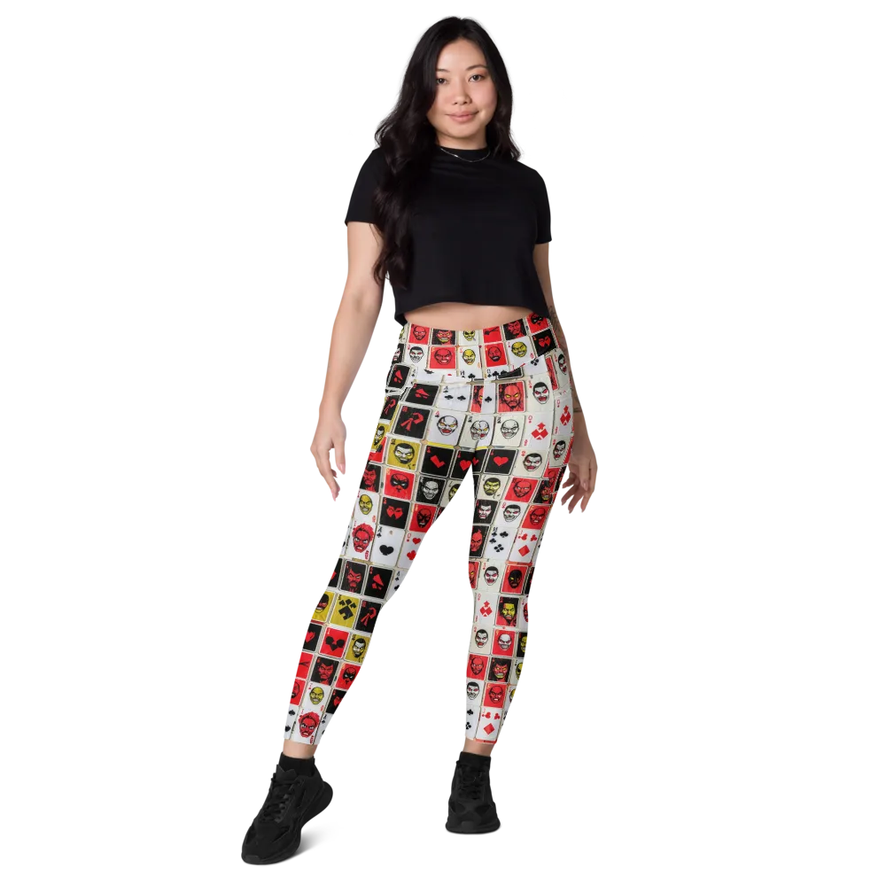 Devil’s Deck on Leggings with Pockets — Front