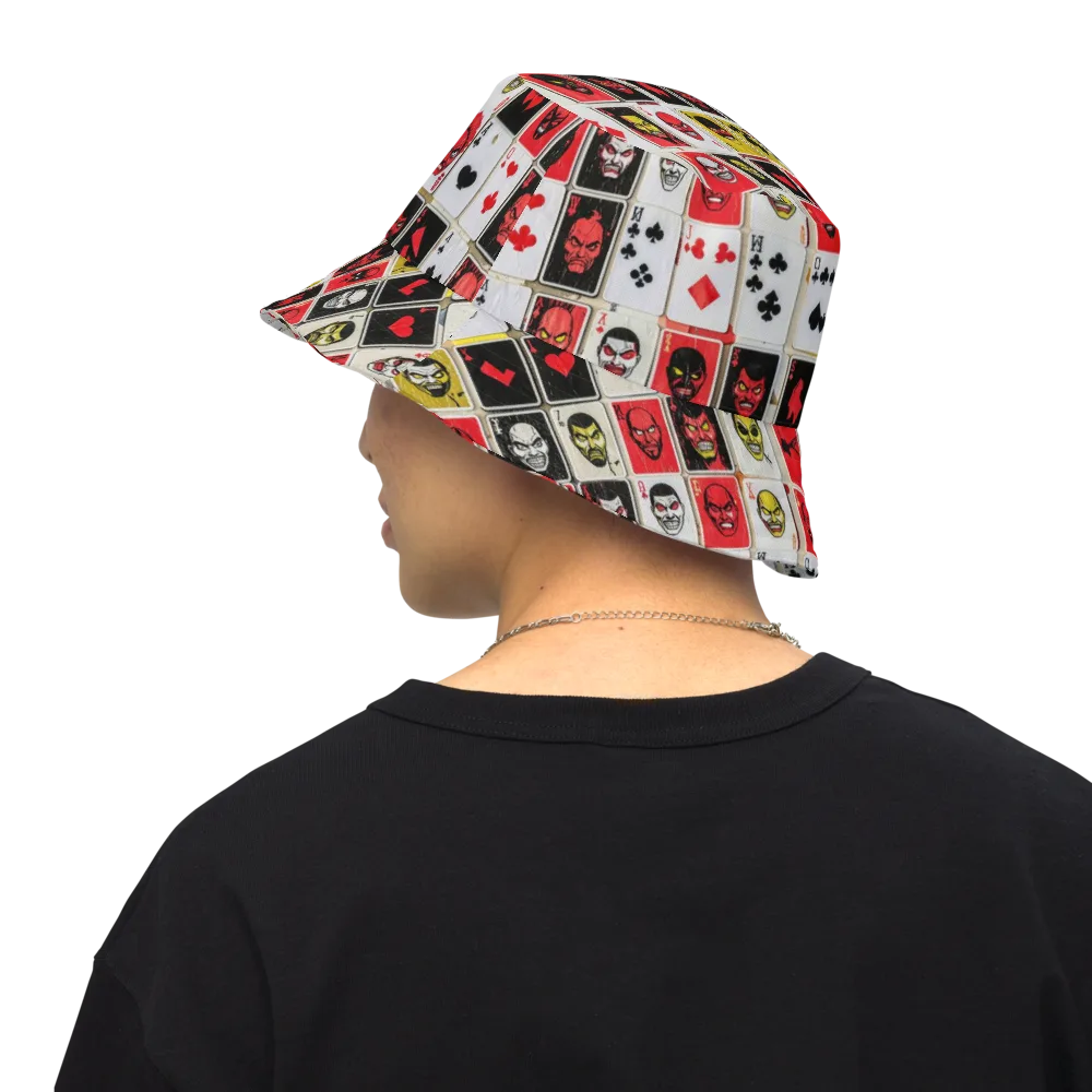 Devil’s Deck on Reversible Bucket Hat — Back Inside