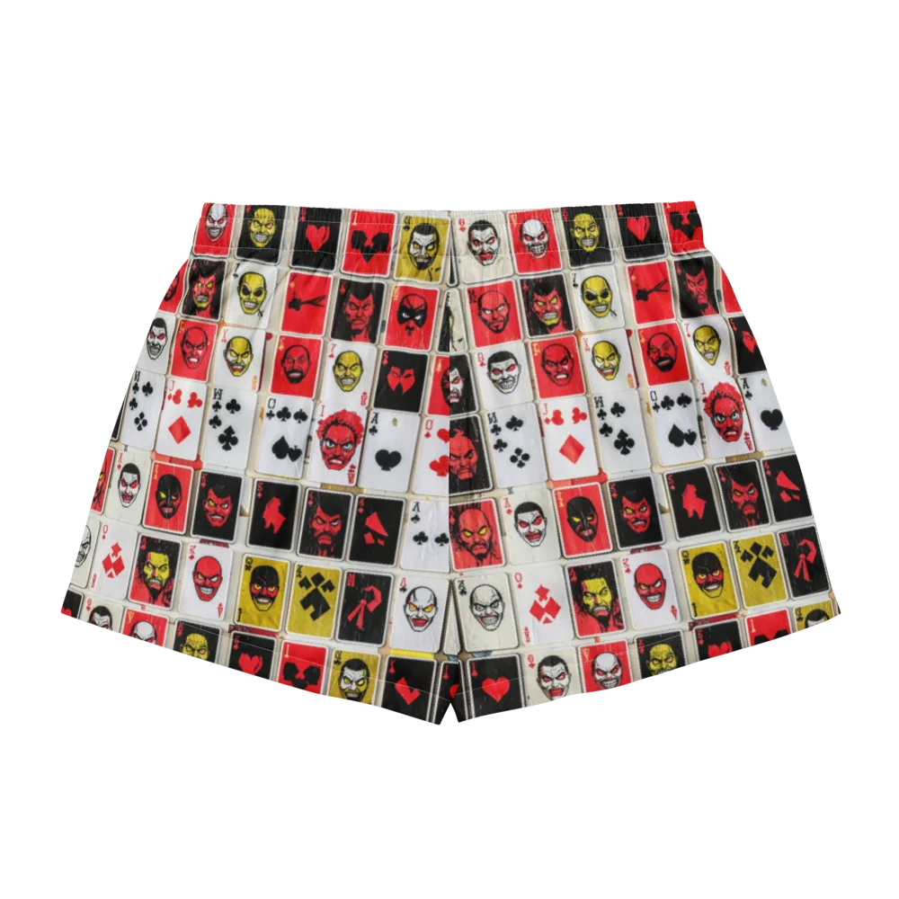 Devil’s Deck on Women's Pajama Shorts — Back