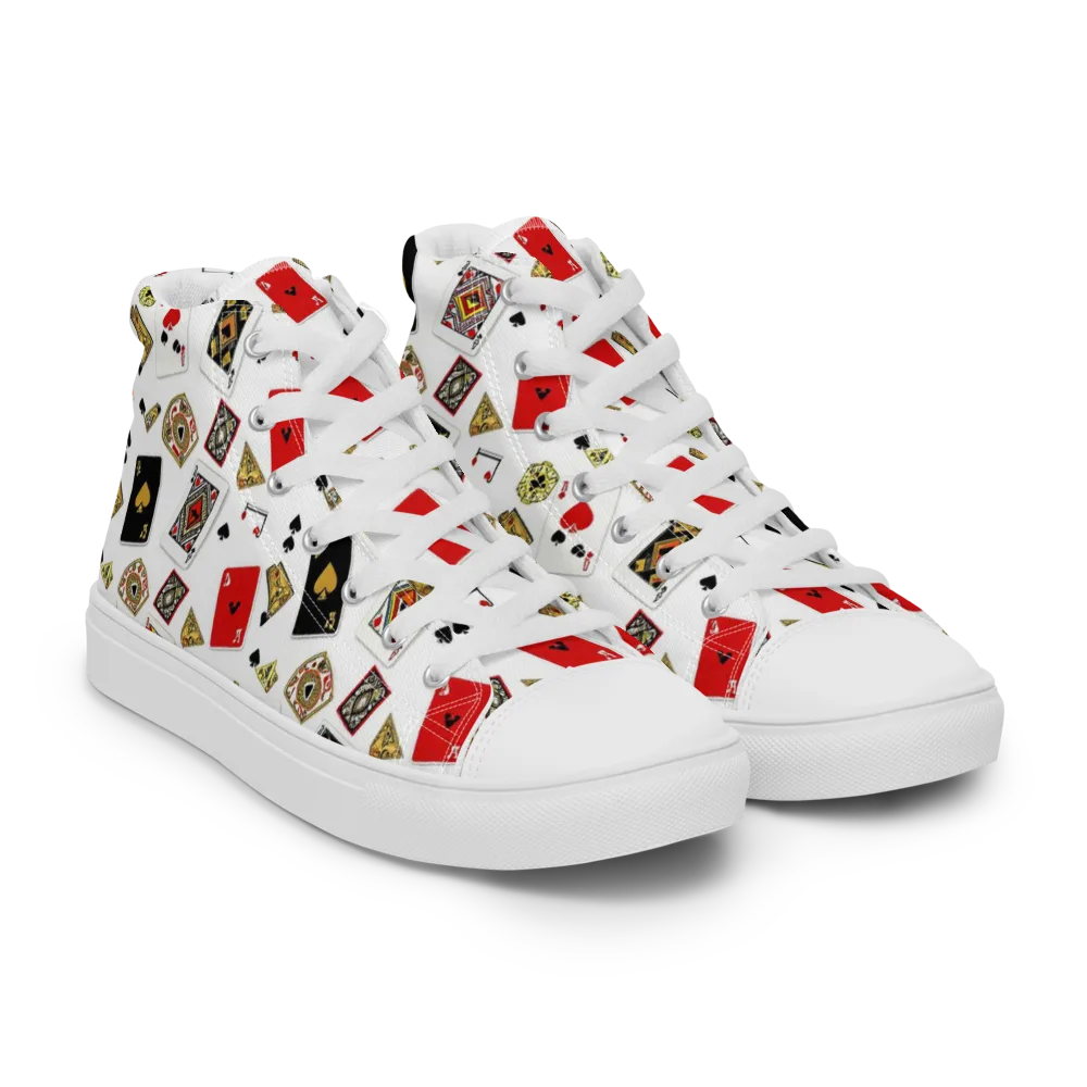 Midnight Deal on Men's High Top Canvas Shoes — Right Front