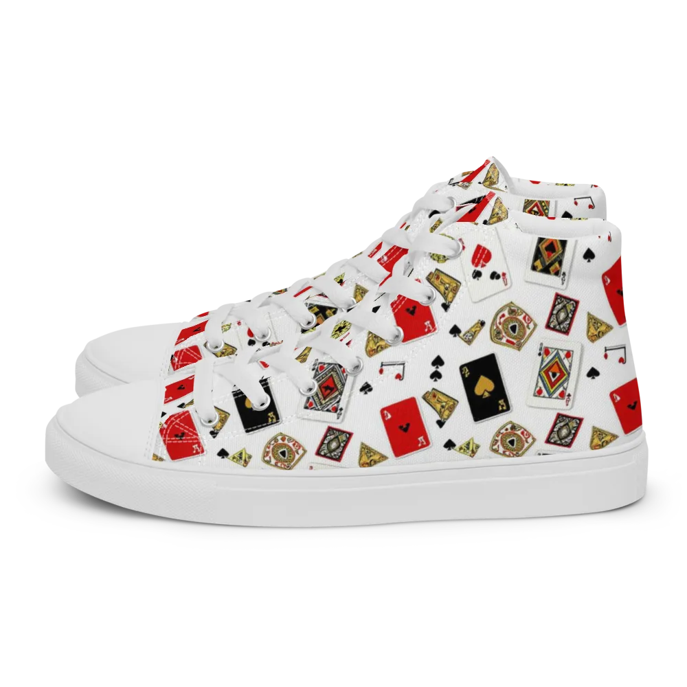 Midnight Deal on Men's High Top Canvas Shoes — Left